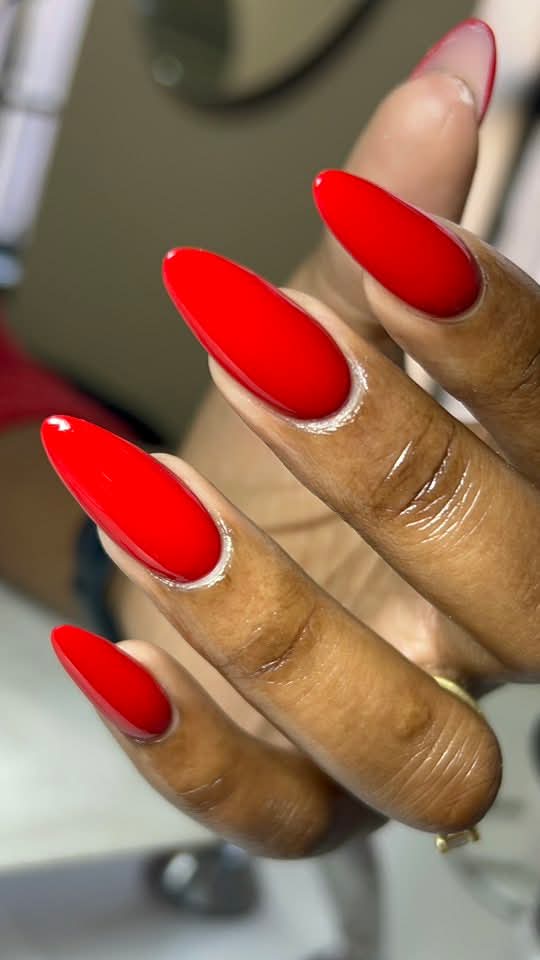 Builder gel nail overlay on natural nails - view 1